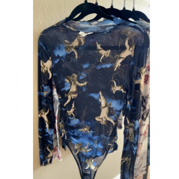 Cherub print mesh bodysuit - Picture 4 of 5
